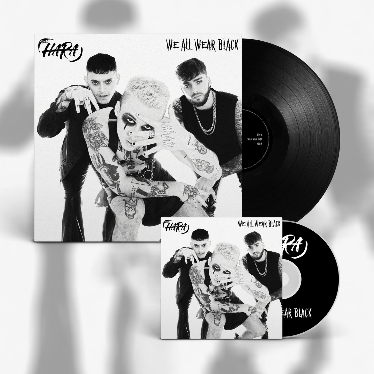 THE HARA - 'We All Wear Black' EP - Bundle - Black 12" Vinyl Disc + CD