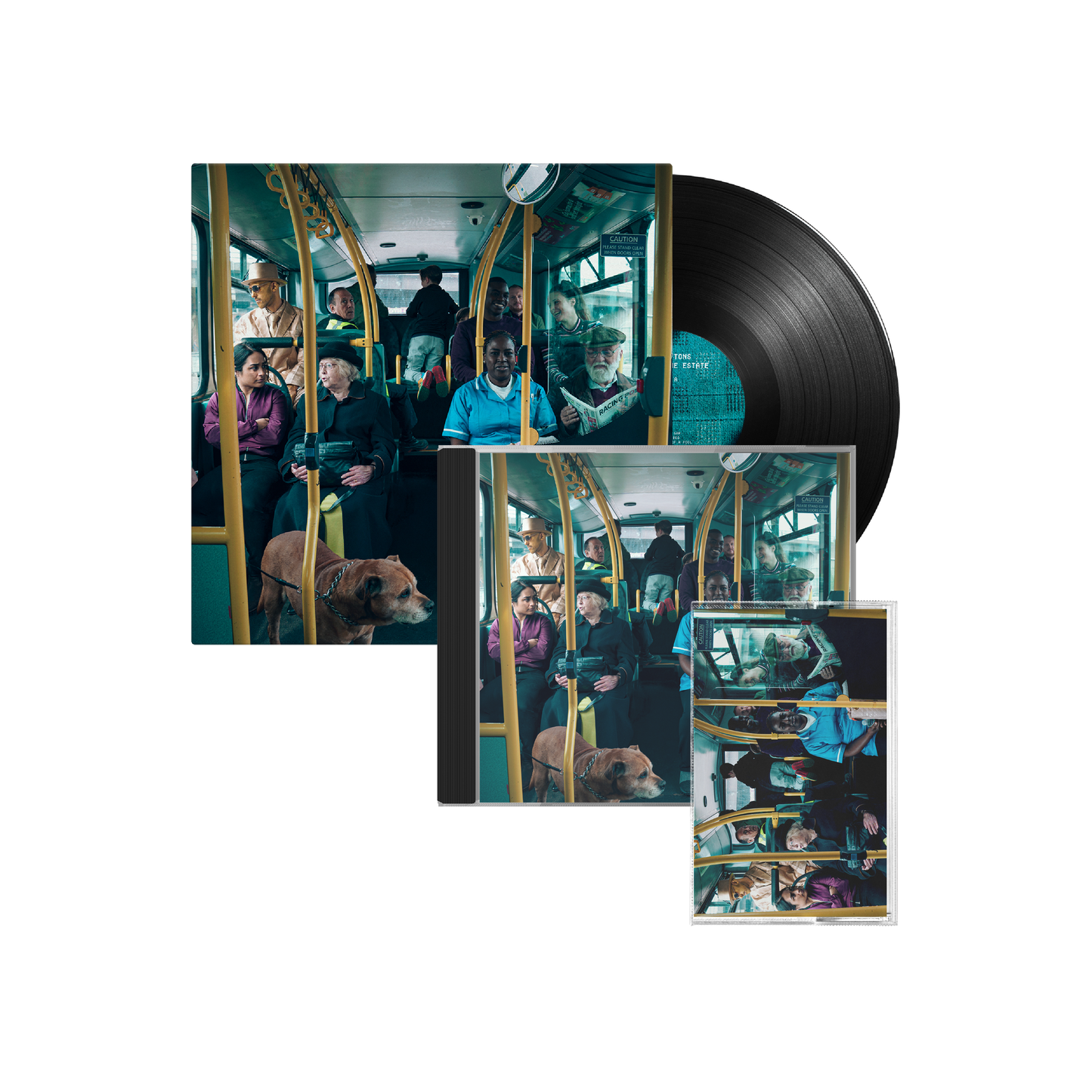 The Reytons - 'Kids Off The Estate' LP - Bundle - Black 12" Vinyl Disc + CD + Cassette