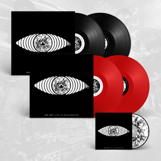 IST IST - 'Live in Manchester' - Bundle - 2x LP Red Heavyweight Vinyl Discs + 2x LP Black Heavyweight Vinyl Discs + CD
