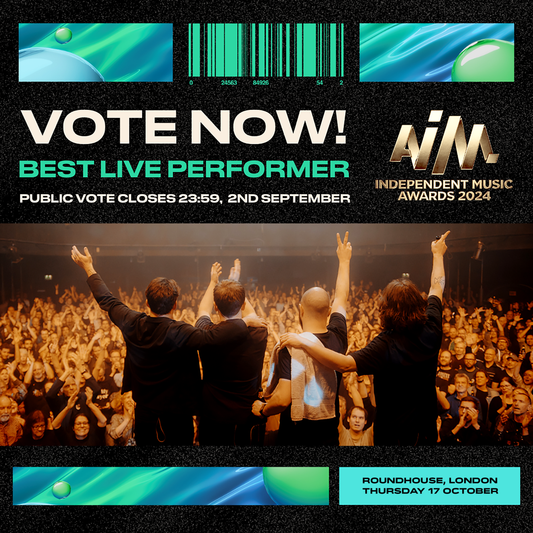 IST IST LONGLISTED FOR 'BEST LIVE PERFORMER' AT THE AIM UK AWARDS