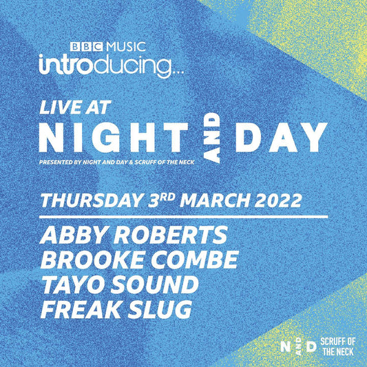 Delighted to announce we are once again teaming up with BBC Introducing to present a regular northern showcase at Night and Day Cafe!