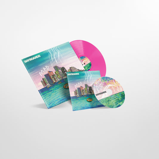 Bayboards - 'Modern Age Disaster' EP - Bundle - Pink 12" Vinyl Disc + CD
