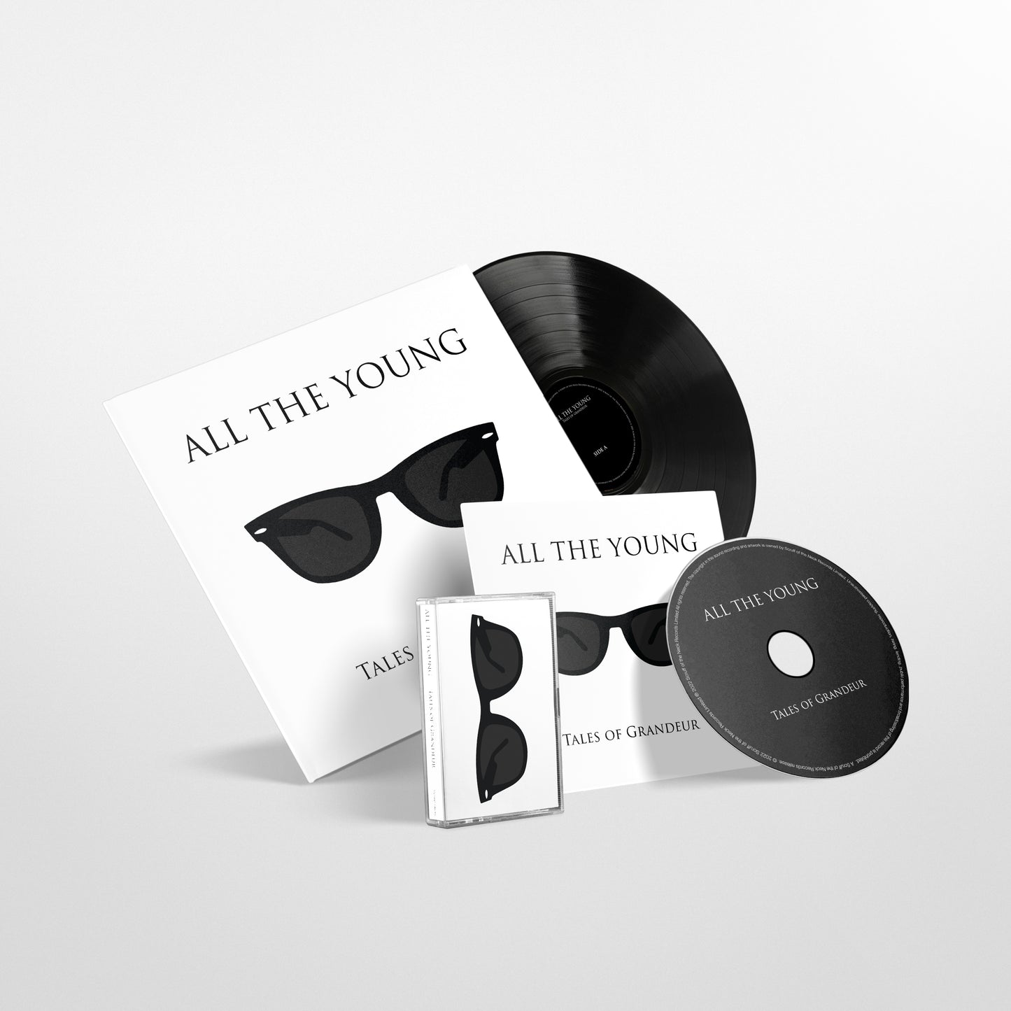 All The Young - 'Tales Of Grandeur' LP - Black 12" Disc, CD + Cassette Bundle