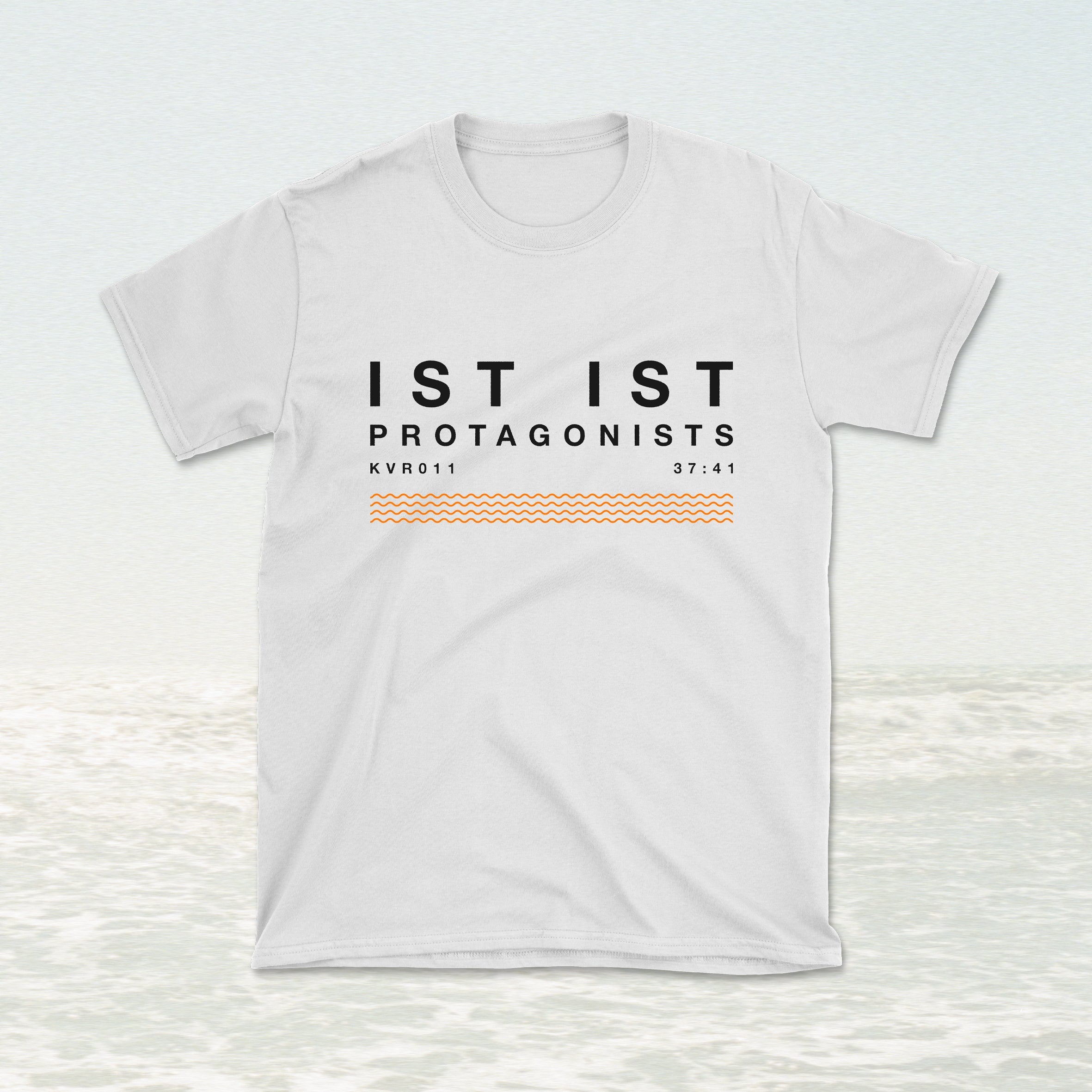 IST IST - Merch - White KVR011 T-Shirt – Scruff of the Neck