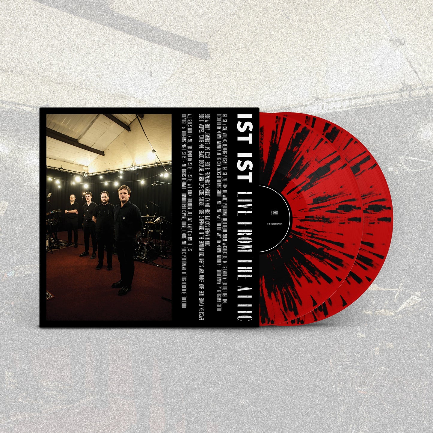 IST IST - ‘Live From The Attic’ 2x LP - Vinyl - Red and Black Splatter Heavyweight 12" Discs
