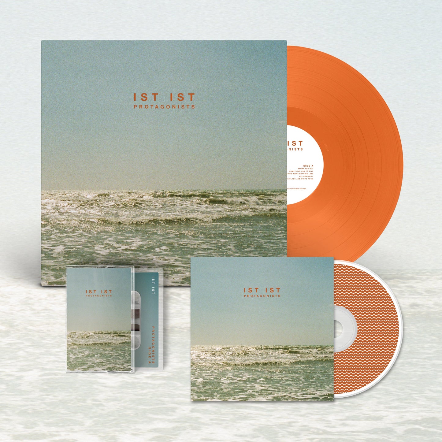 IST IST 'Protagonists’ LP - Bundle - Limited Edition Translucent Orange 12" Vinyl Disc + CD + Cassette