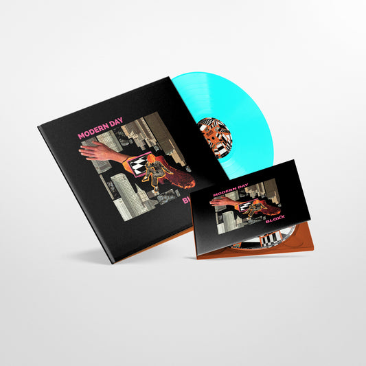 BLOXX - 'Modern Day' EP - Bundle - Aqua 12" Vinyl Disc + CD