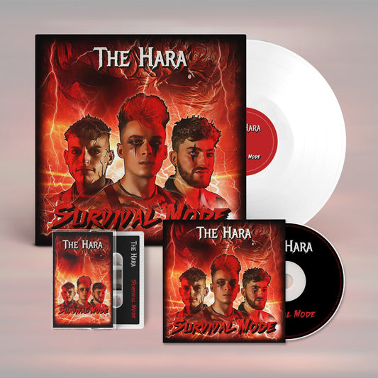 THE HARA - 'Survival Mode' LP - Bundle - White 12" Vinyl Disc + CD + Cassette