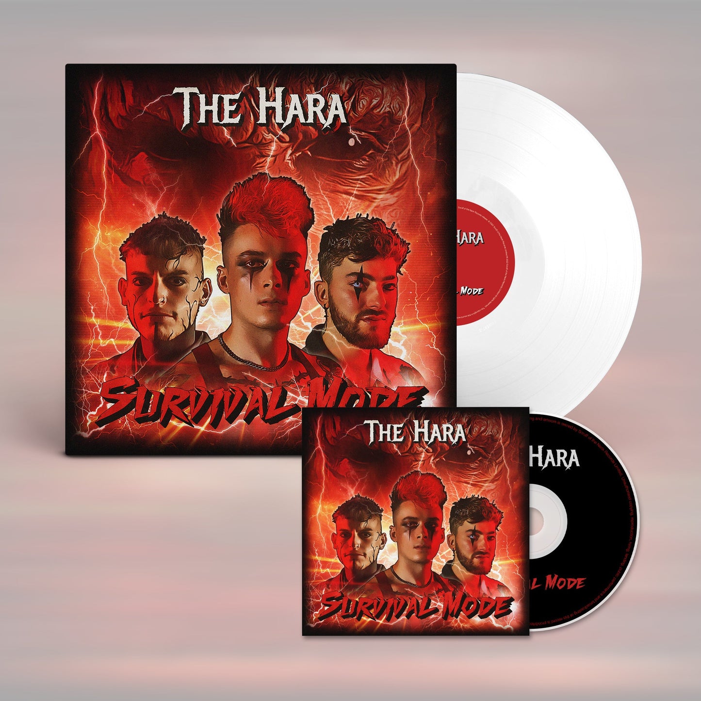 THE HARA - 'Survival Mode' LP - Bundle - White 12" Vinyl Disc + CD